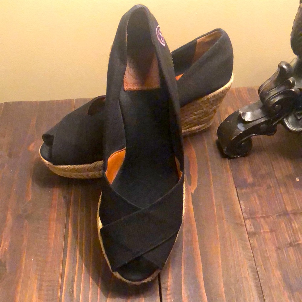 Tory Burch, 10 Black peep-toe sandals